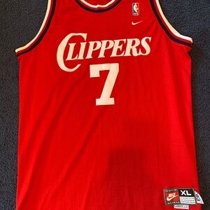Nike Clippers “7”  Red Jersey Odom Size XL $90